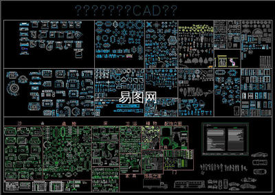 室内外装修设计CAD图库,室内外装修CAD施工图纸下载